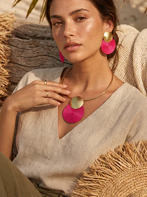 Set Aretes y Gargantilla Soutache