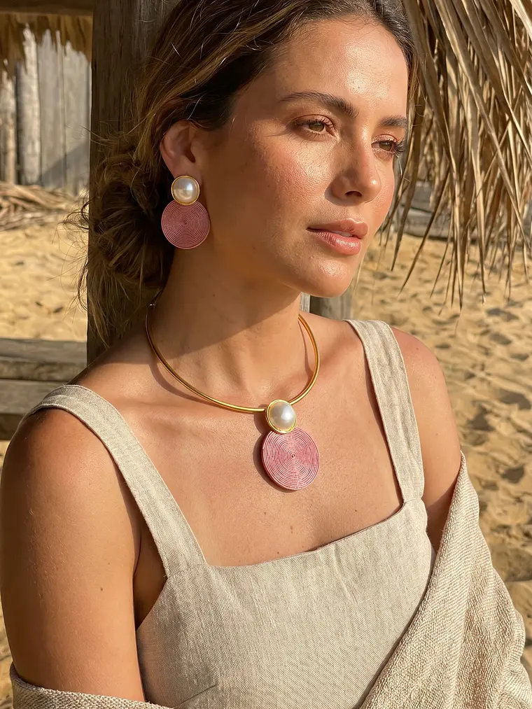 Set Artes y Gargantilla en Bronce  3