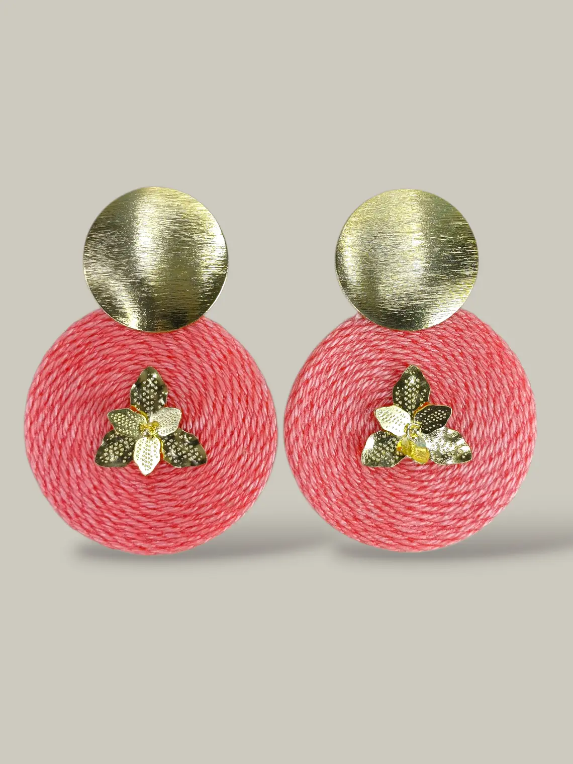 Maxi Arete en base Con Orquídea  2