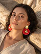 Maxi Arete en base Con Orquídea  - thumbnail 1