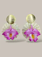 Maxi Arete Orquídea con Iraca - thumbnail 4