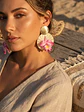 Maxi Arete Orquídea con Iraca - thumbnail 1