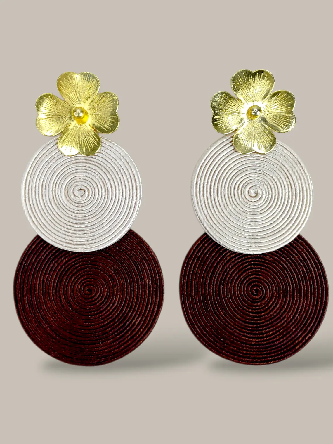 Maxi Arete Soutache Doble 8