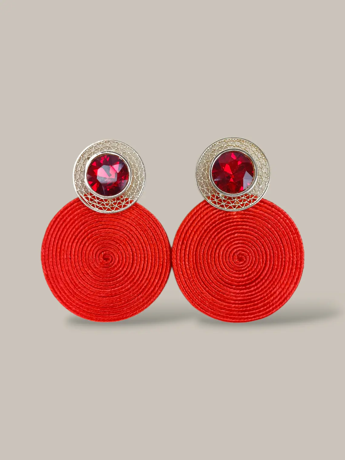 Arete Soutache Cristales  2