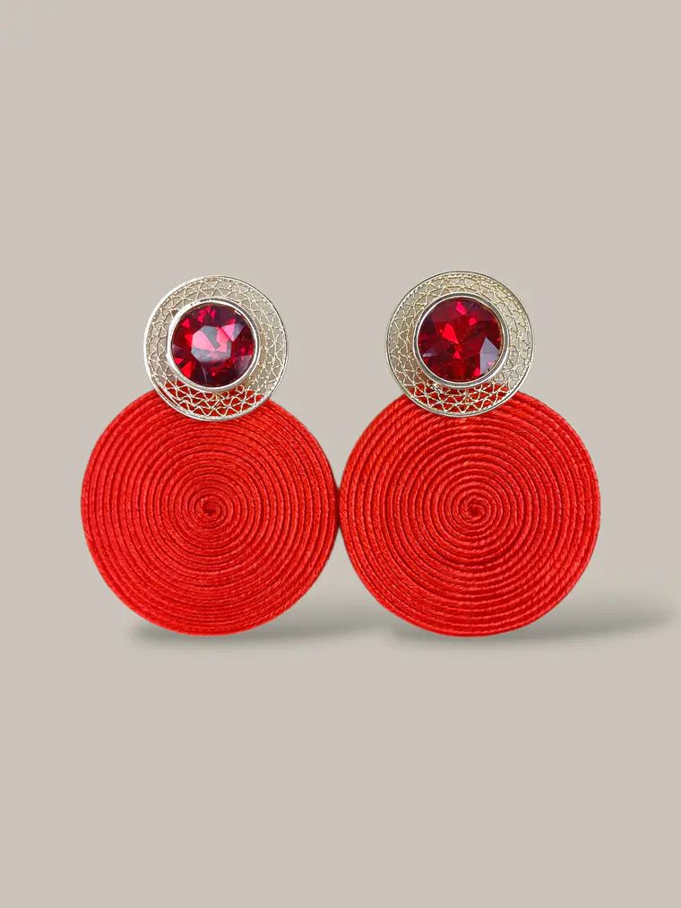 Arete Soutache Cristales  2