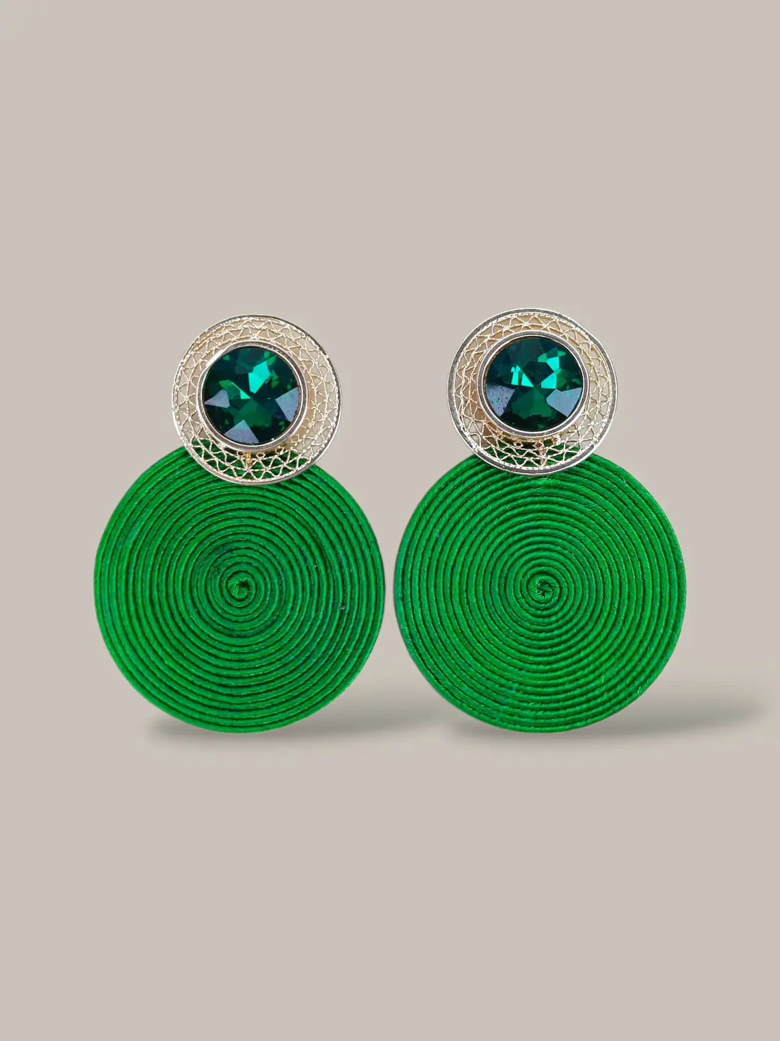 Arete Soutache Cristales  5