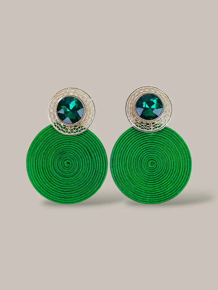 Arete Soutache Cristales  5