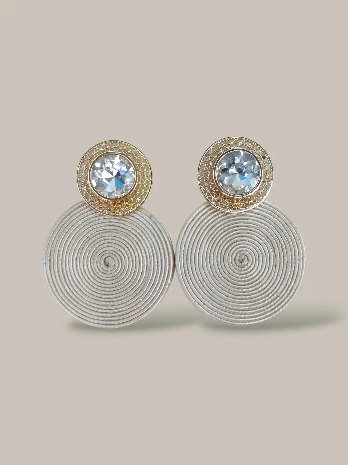 Arete Soutache Cristales  7