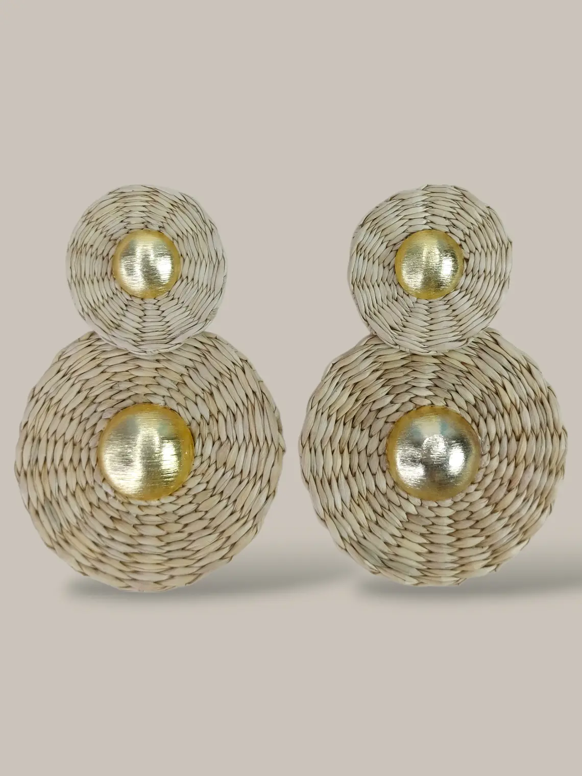 Maxi Arete Doble En Iraca 4