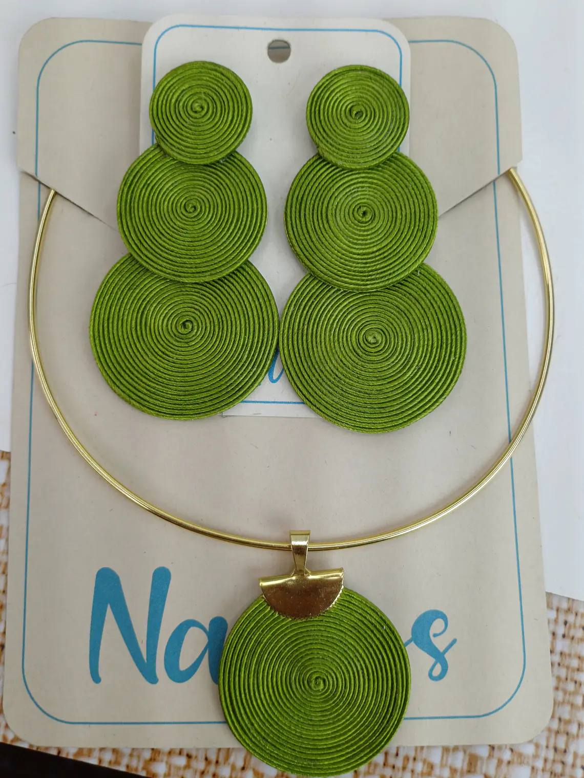 Set Aretes y Gargantilla Soutache 3