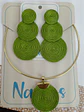 Set Aretes y Gargantilla Soutache - Miniatura 3
