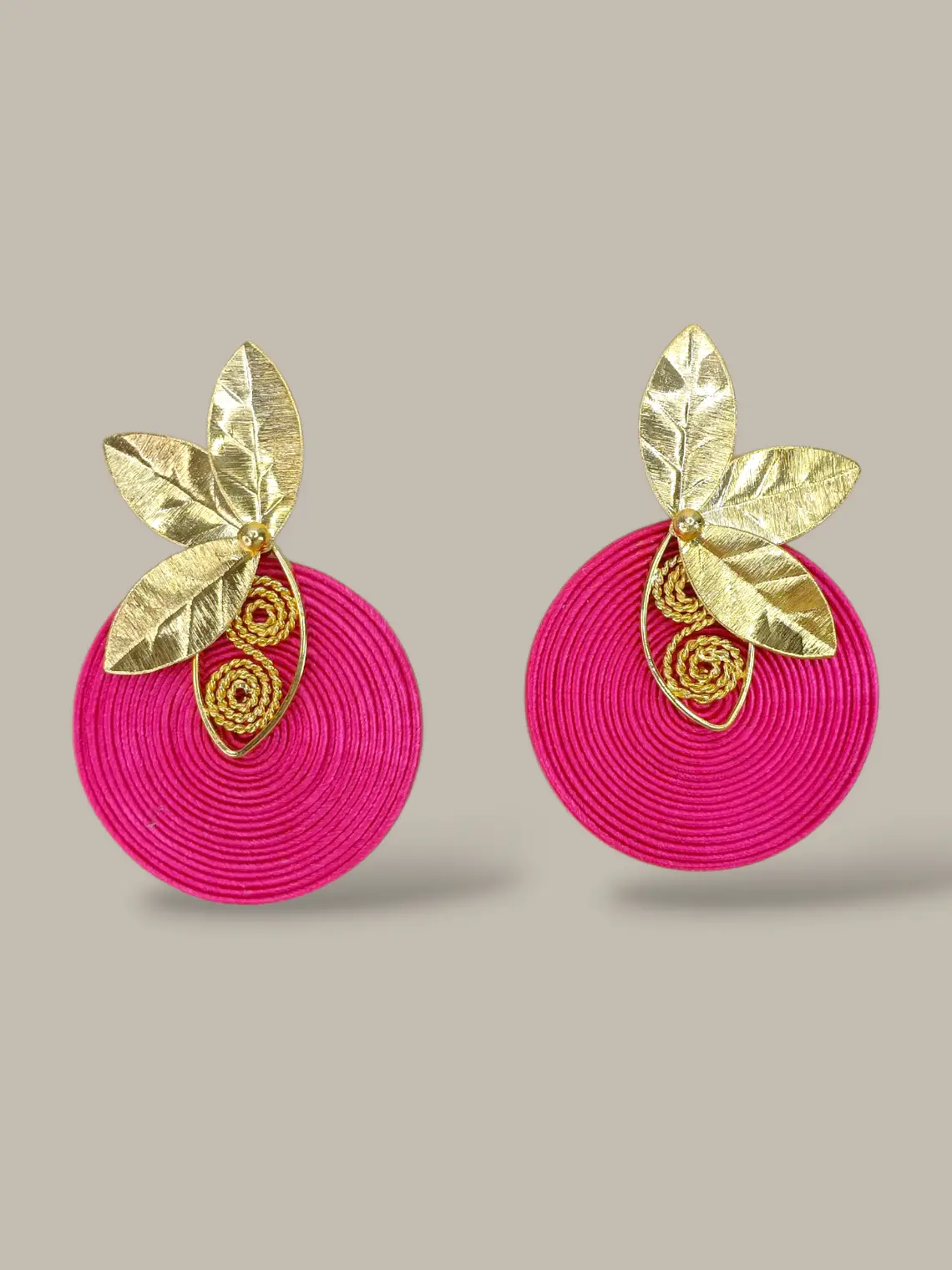 Maxi Arete Media flor Soutache 3