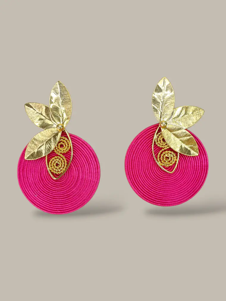 Maxi Arete Media flor Soutache 3