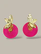 Maxi Arete Media flor Soutache - Miniatura 3
