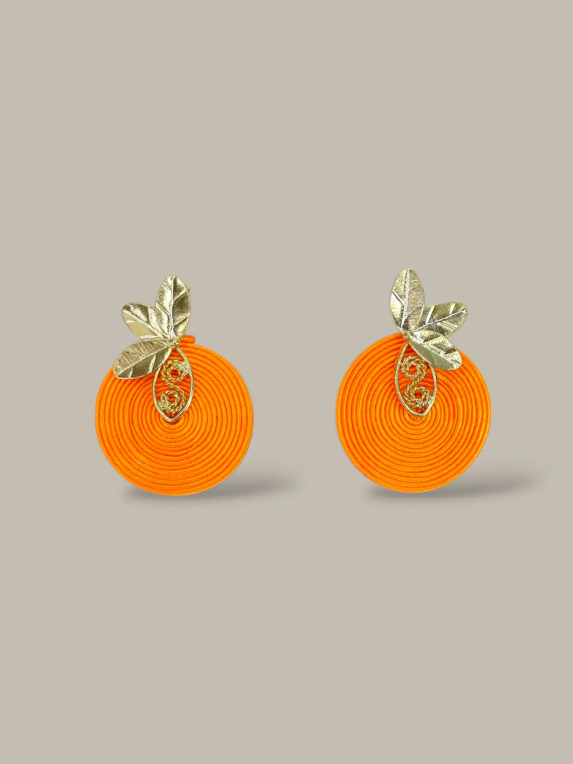 Aretes Mini soutache media flor 2