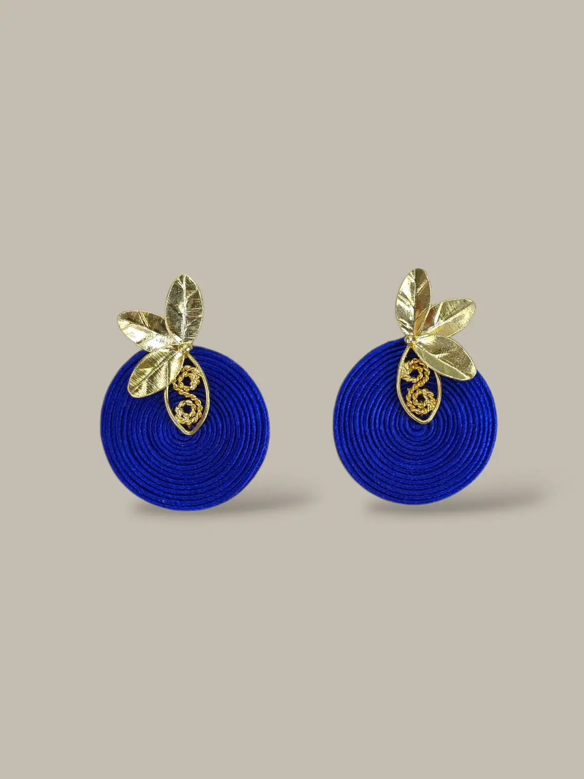 Aretes Mini soutache media flor 3