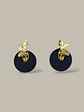 Aretes Mini soutache media flor - Miniatura 4