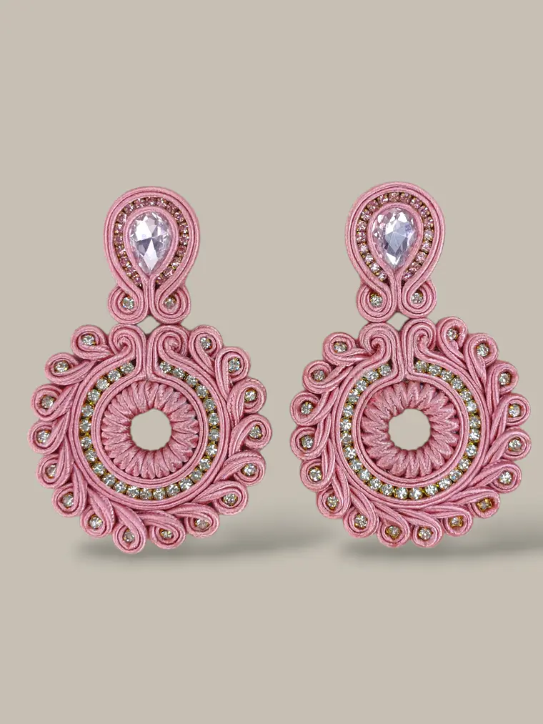 Maxi Arete En soutache cristales 7