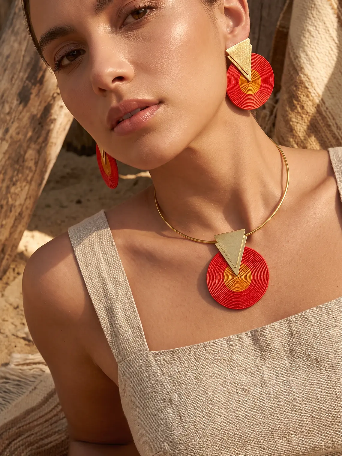 Set de Aretes y Gargantilla 1