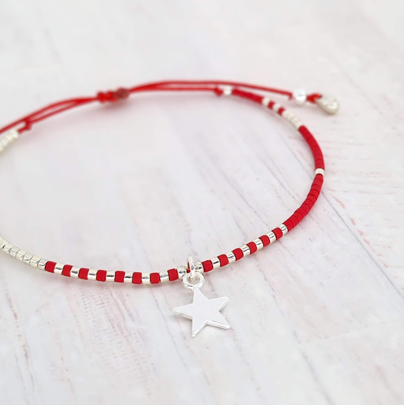 Macramé Roja Estrella