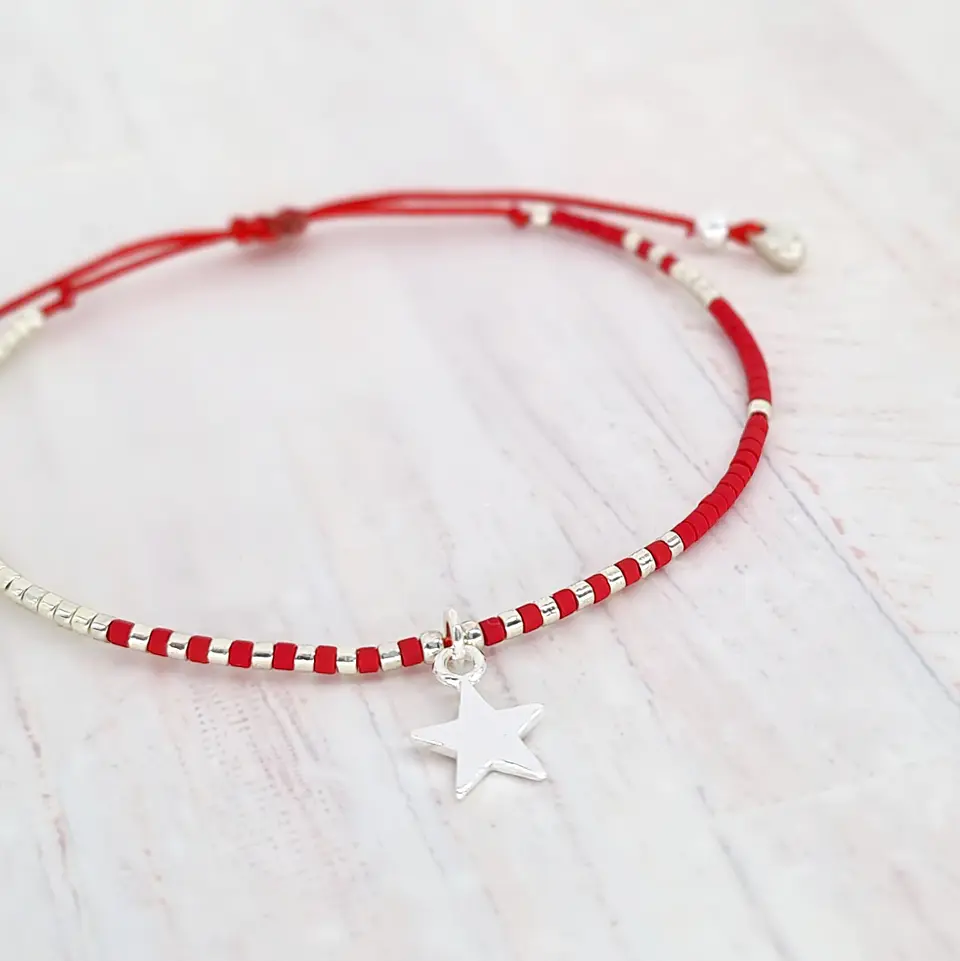 Macramé Roja Estrella 1