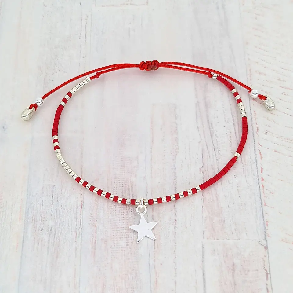 Macramé Roja Estrella 2