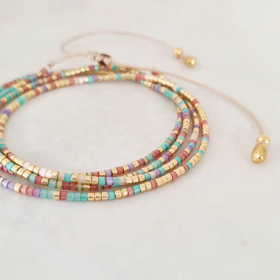 Pulsera Andrea Iris Dorada 2