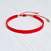 Pulsera Bamboo Macramé Roja