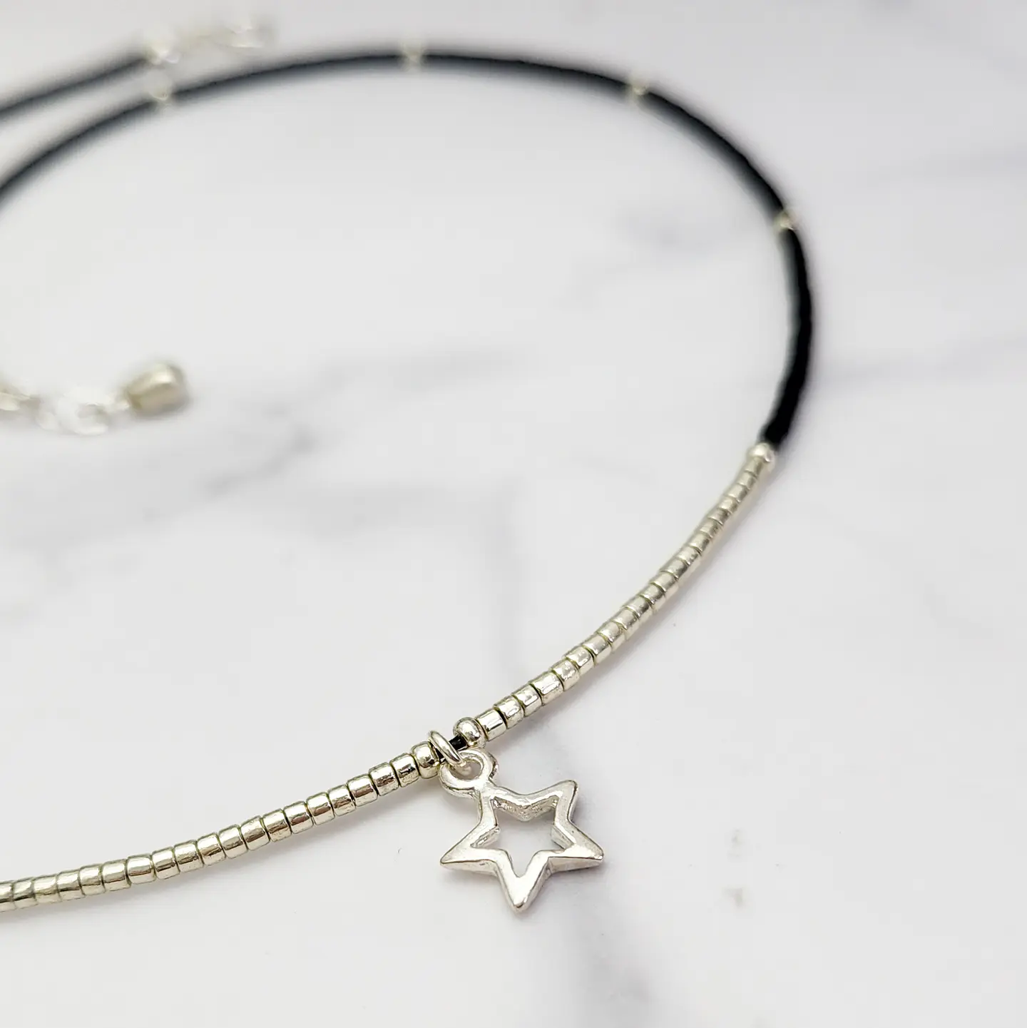 Collar Frac Plateado 2