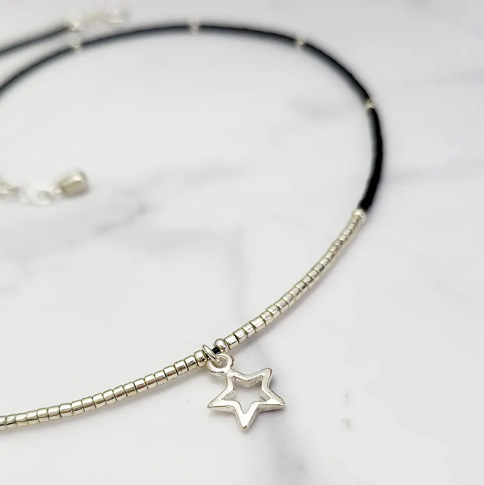 Collar Frac Plateado 2