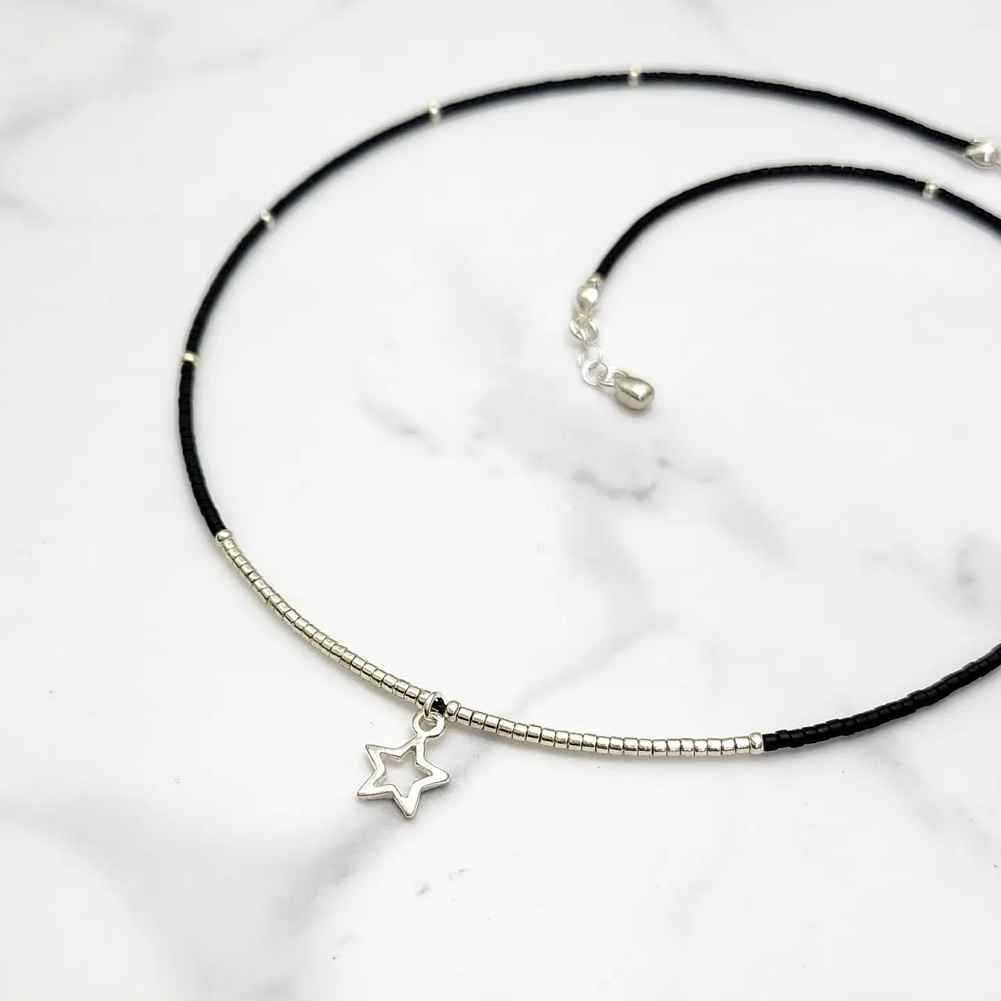 Collar Frac Plateado 3