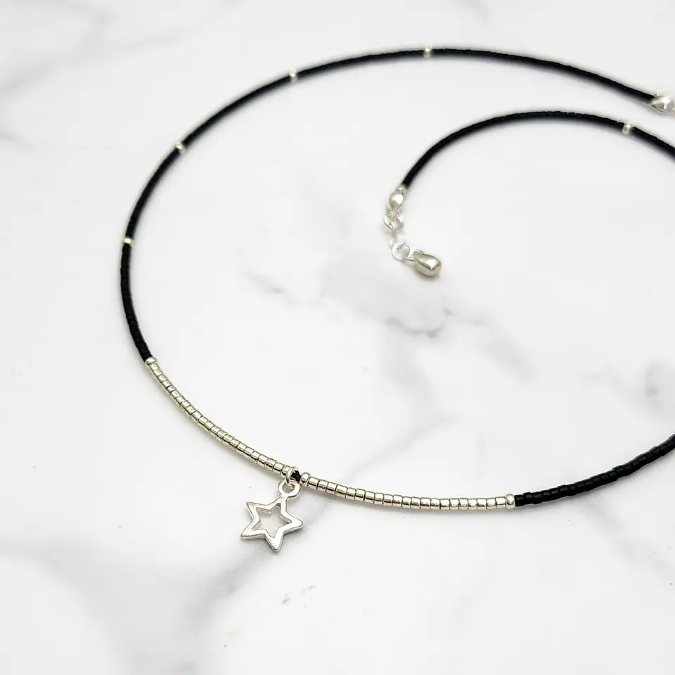 Collar Frac Plateado 3