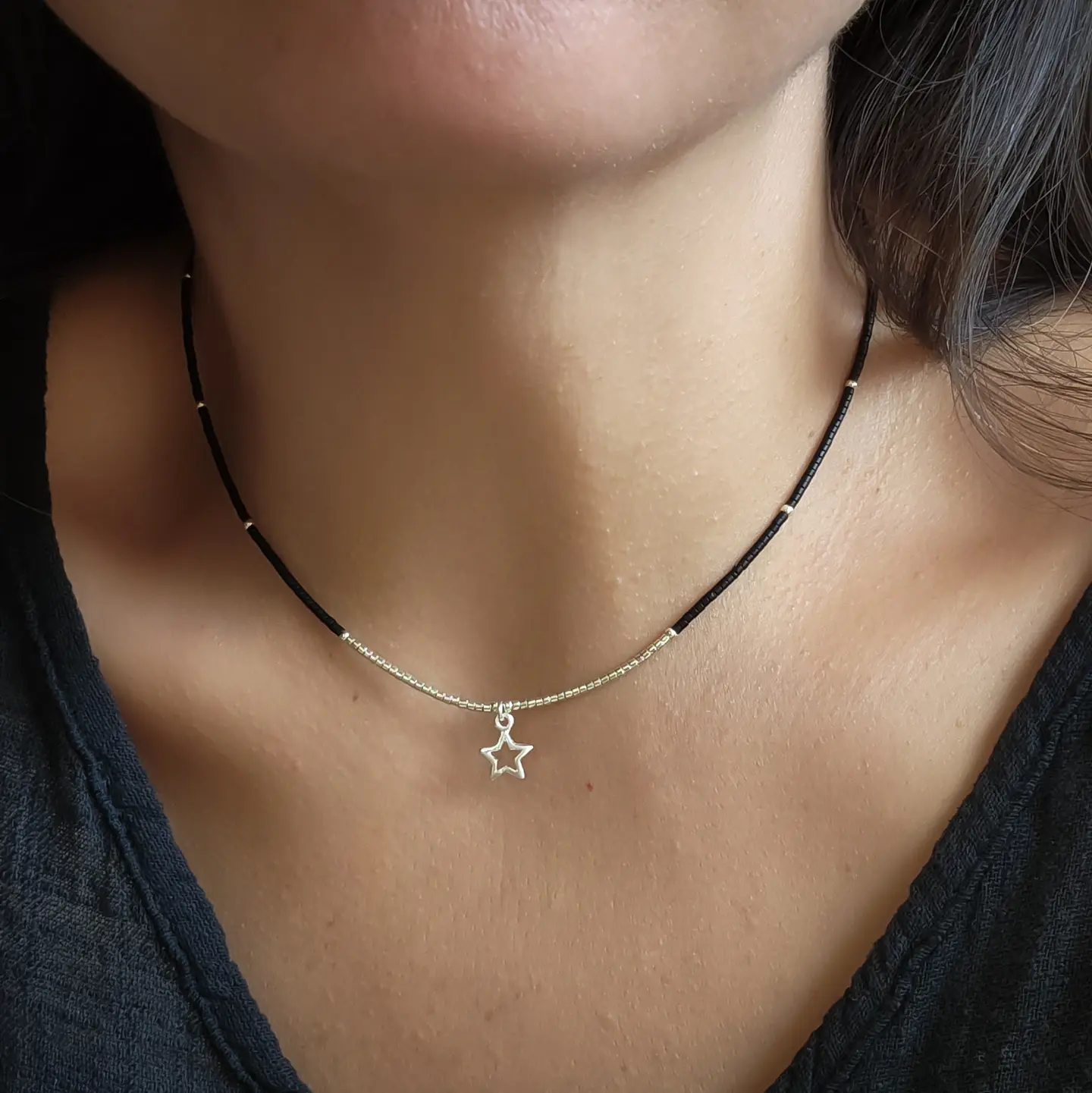 Collar Frac Plateado 1