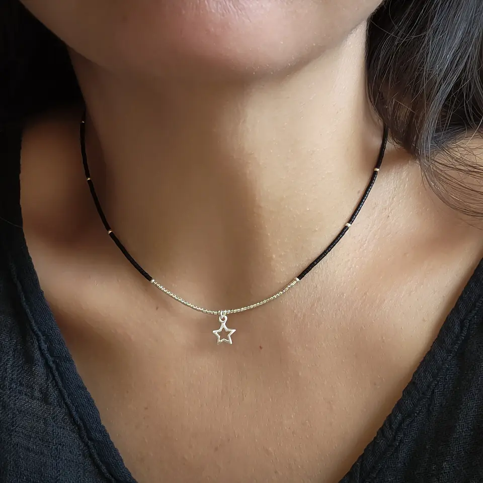 Collar Frac Plateado 1