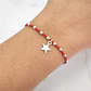 Macramé Estrella Pelotitas Roja - Miniatura 2