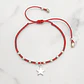 Macramé Estrella Pelotitas Roja - Miniatura 3