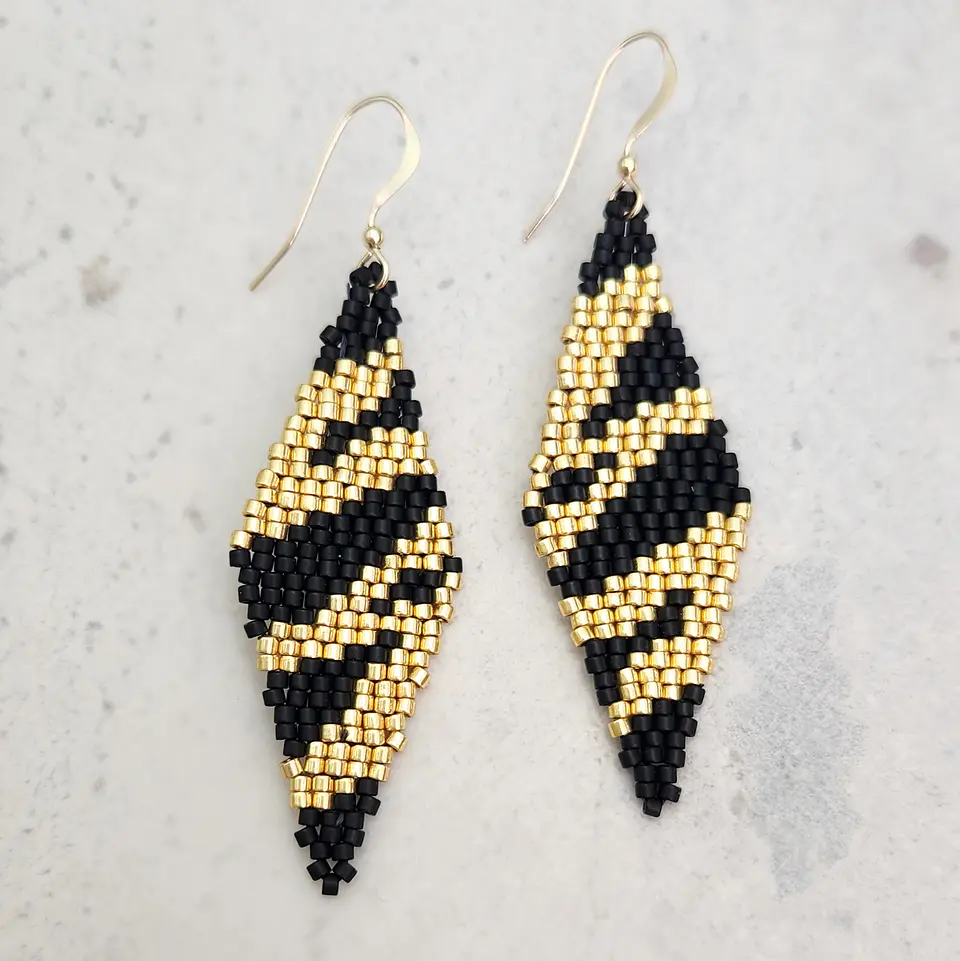 Aros Rombo Tejido Zebra 1