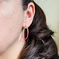 Aros Argolla Dorado Rosado - Miniatura 3