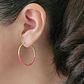 Aros Argolla Dorado Rosado - Miniatura 4