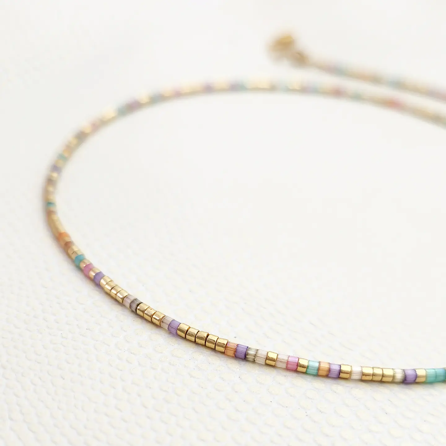 Collar Choker Iris Dorado 3