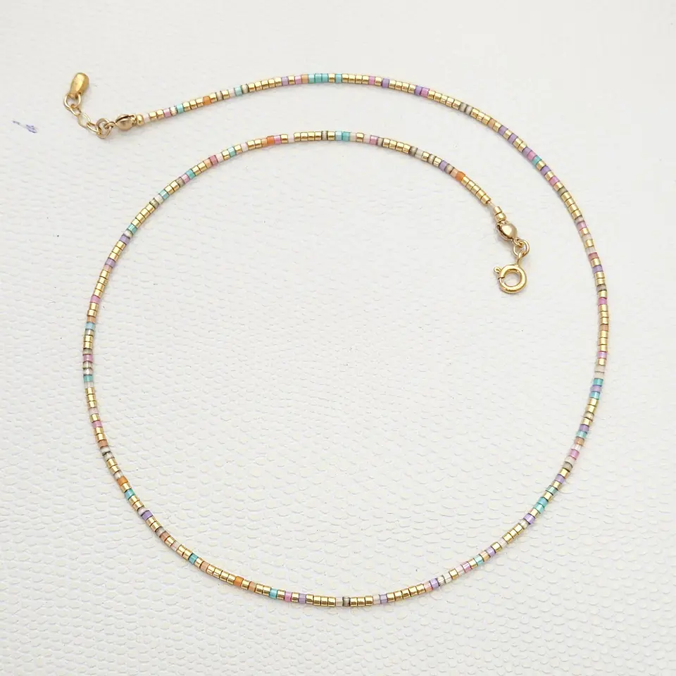 Collar Choker Iris Dorado 1