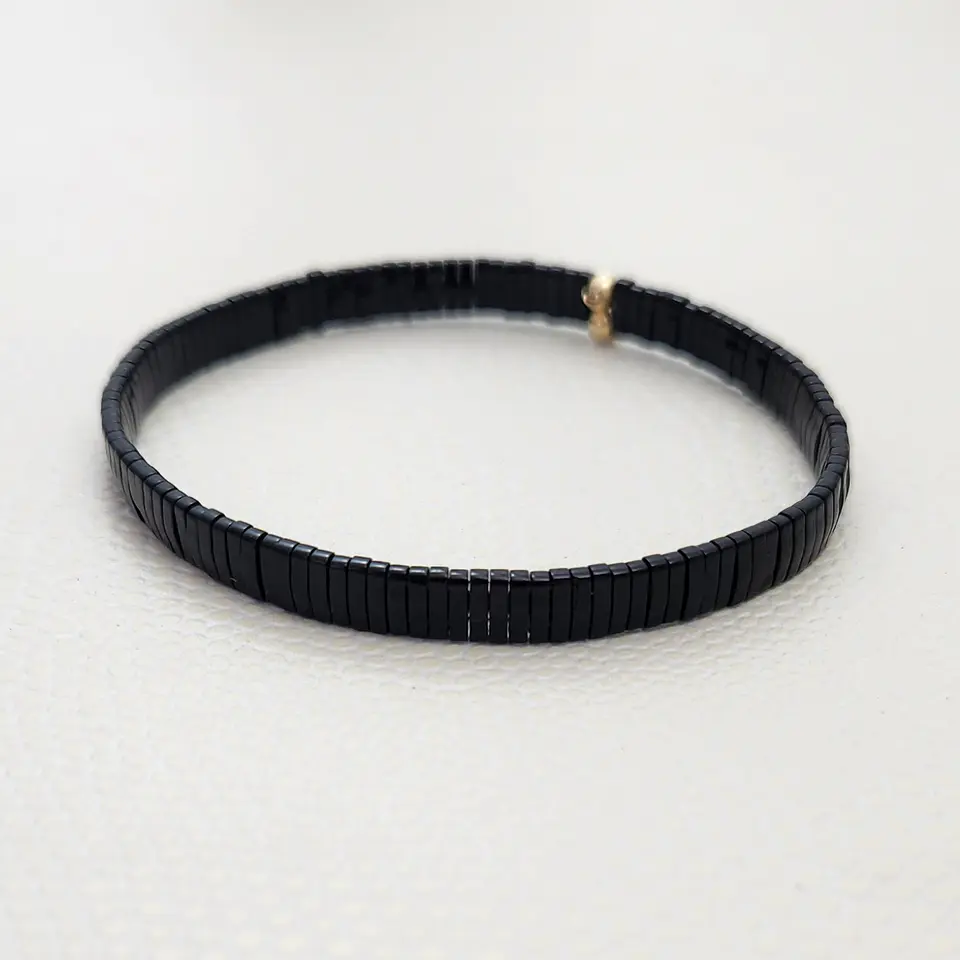 Pulsera Bamboo Negra 3