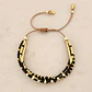 Macramé Cuatro Negra Dorada - Miniatura 1