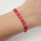 Pulsera Bamboo Rojo Plata - Miniatura 1