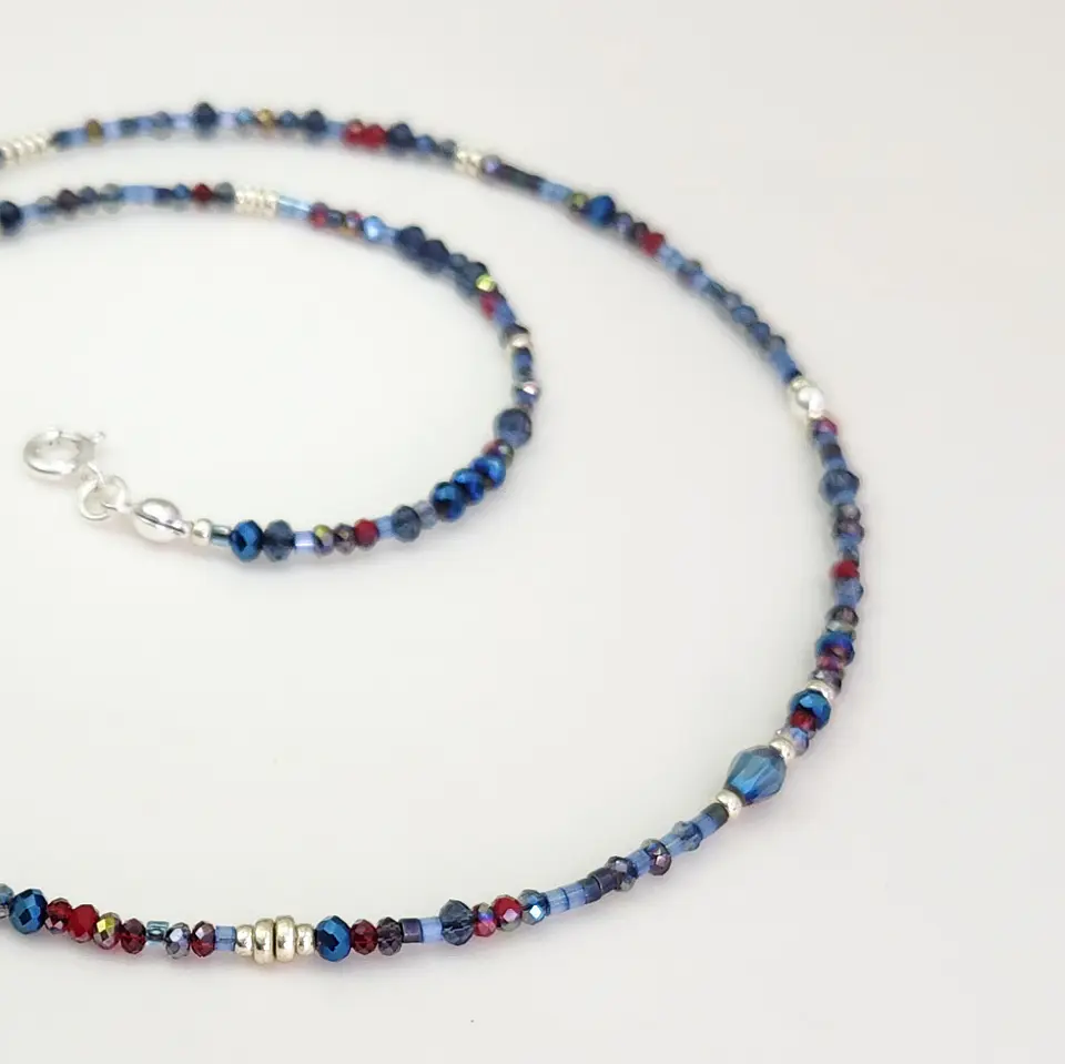 Choker Cristal Azul 1