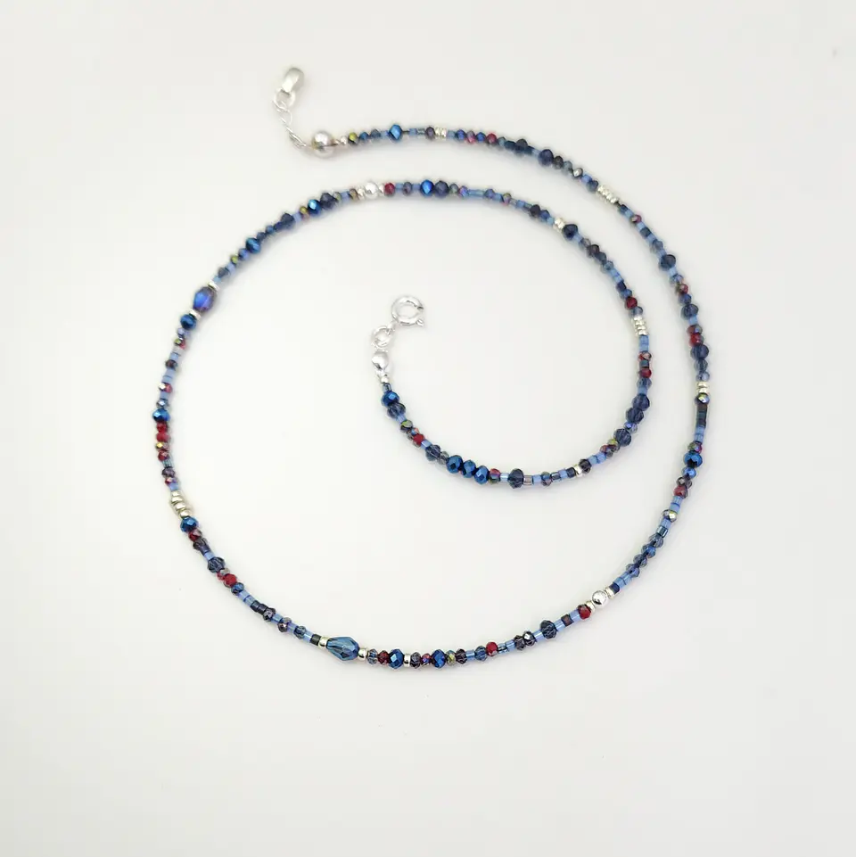 Choker Cristal Azul 2