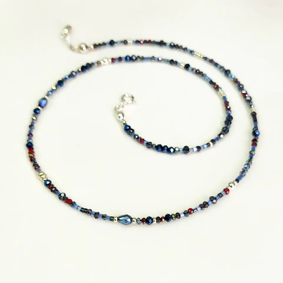 Choker Cristal Azul 4
