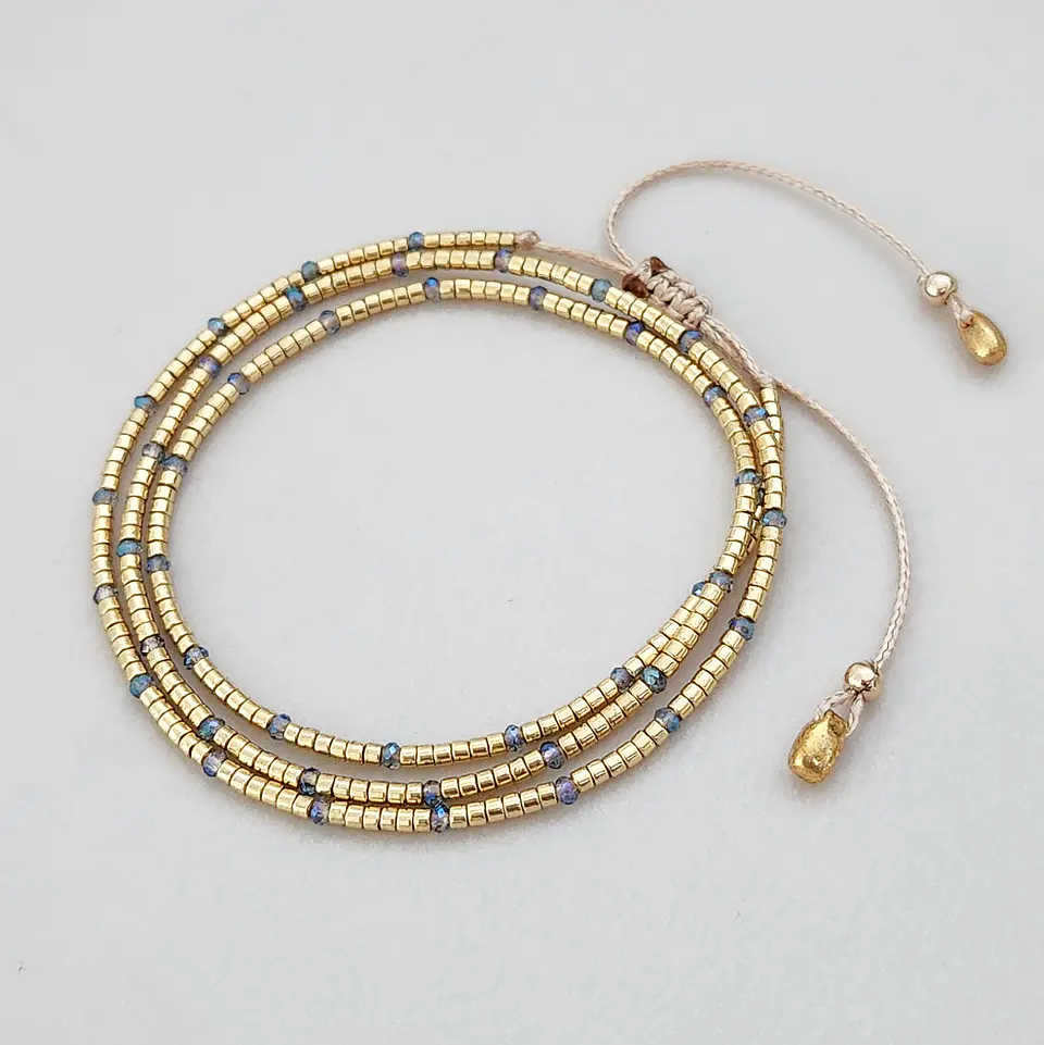 Pulsera Joy Dorada Cristales 1