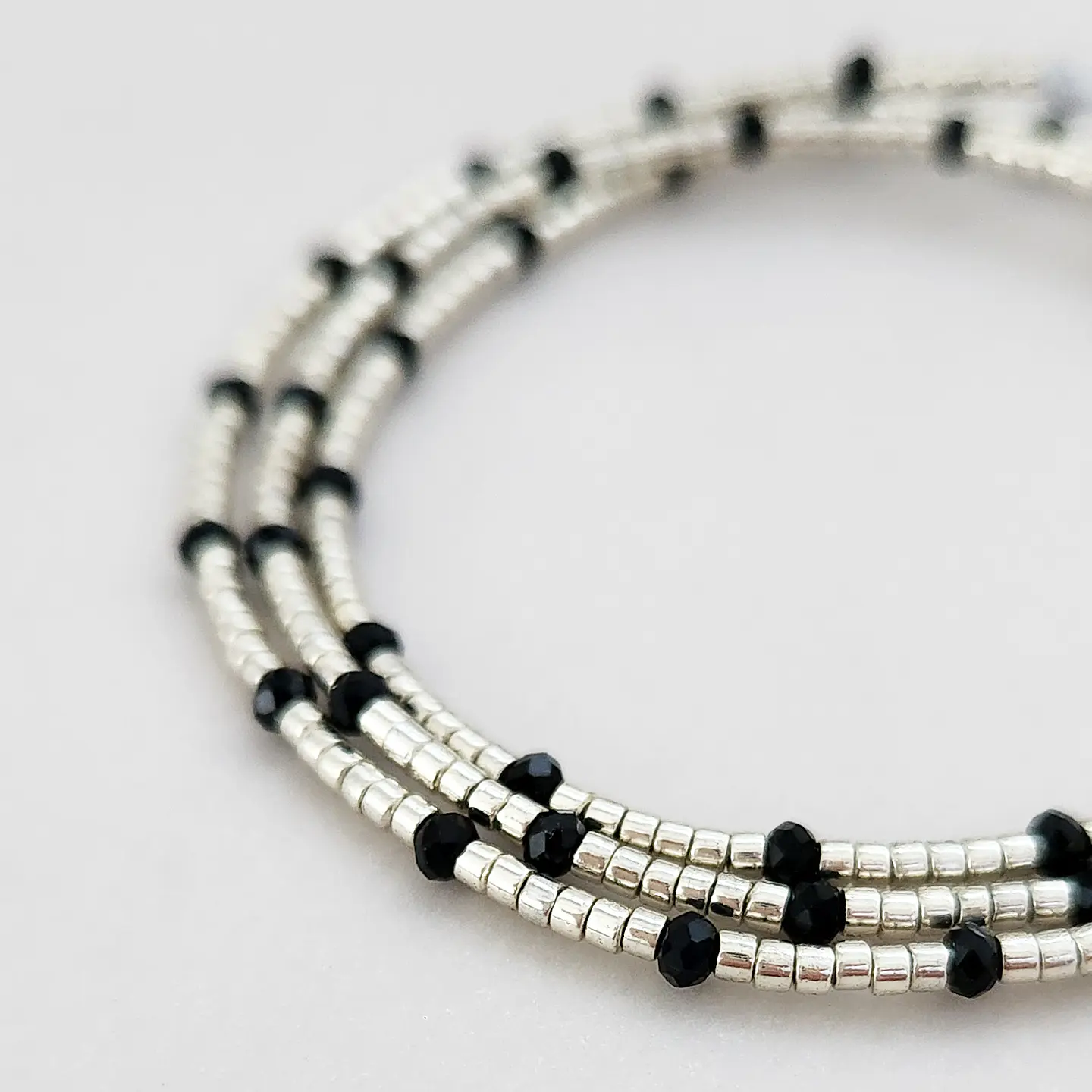 Pulsera Joy Plateada Cristales 2