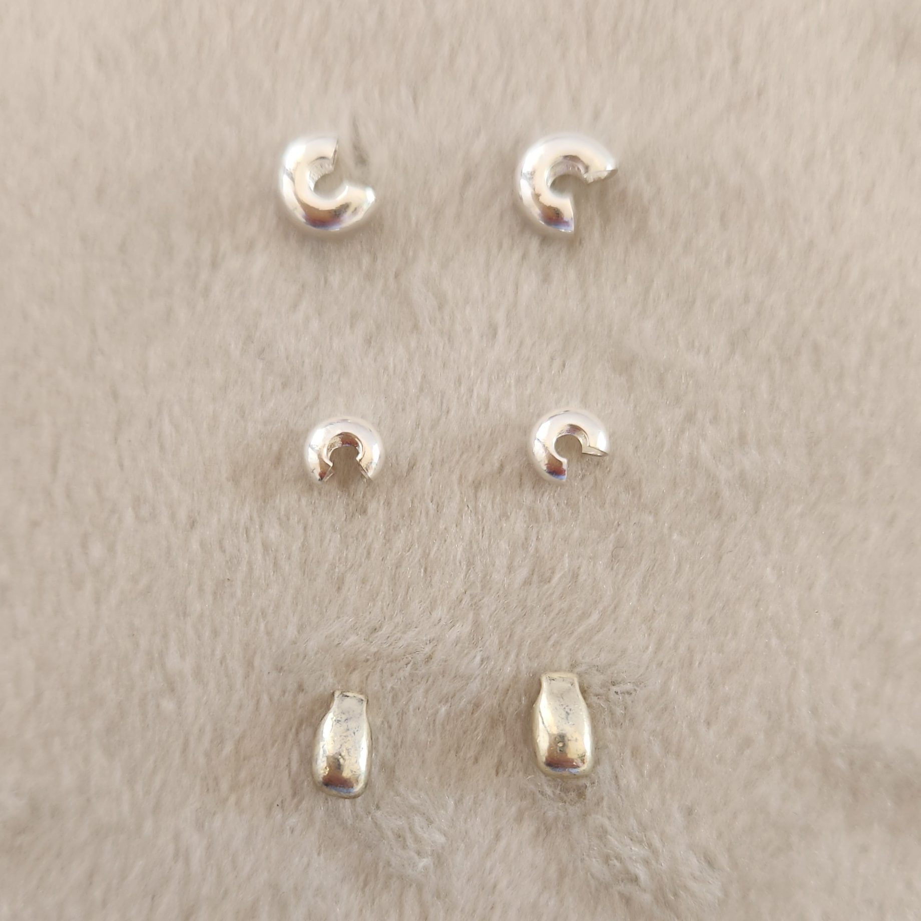 Pack Crimp Cover Baño Plata